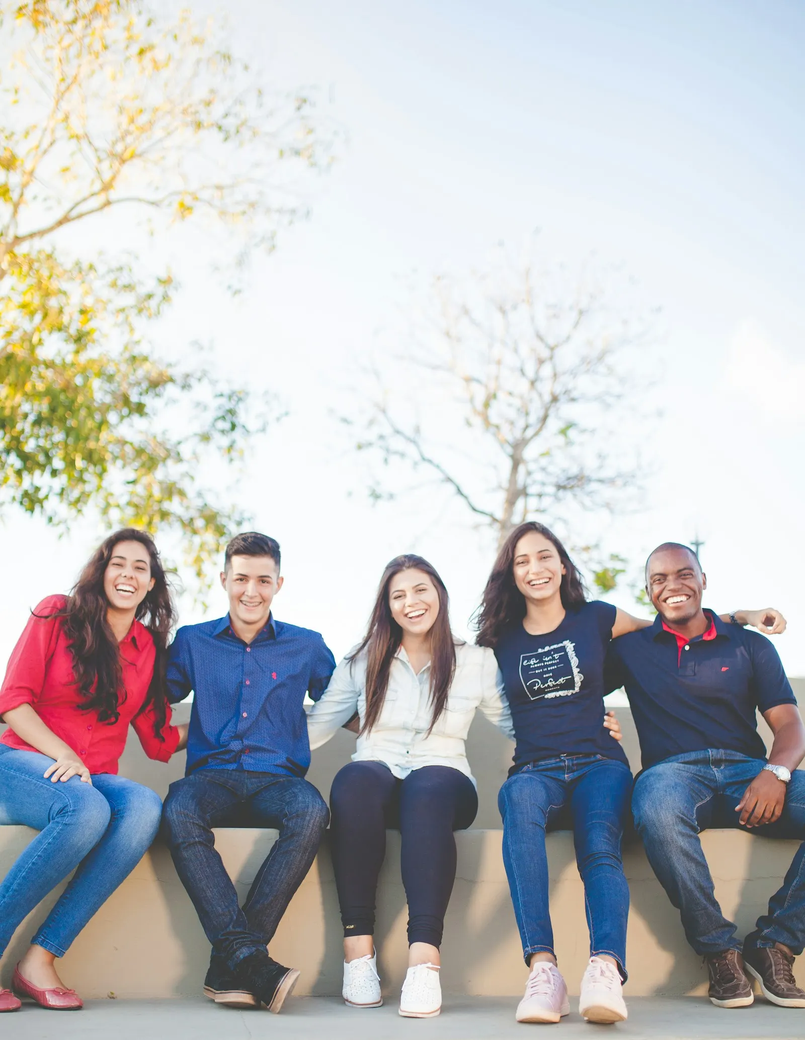 A diverse group of university students spending time together